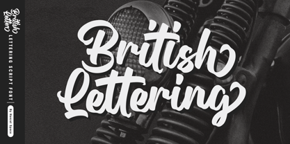 British Letter Font Poster 4