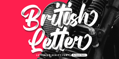British Letter Fuente Póster 1