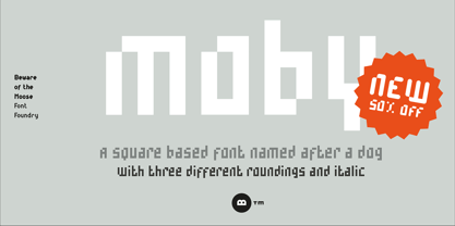 Moby Font Poster 1