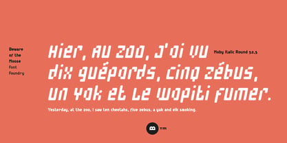 Moby Font Poster 3