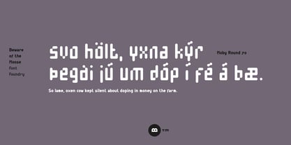 Moby Font Poster 7