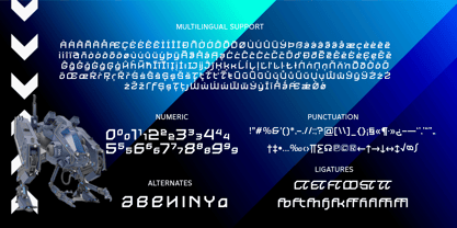 Blenger Tech Font Poster 9