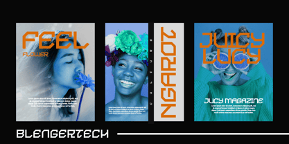 Blenger Tech Font Poster 4