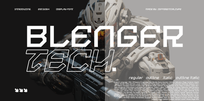 Blenger Tech Font Poster 1