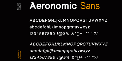 Aeronomic Sans Font Poster 5