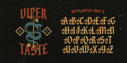 Saltblack combat Font Poster 10