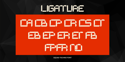 Squad Techno Font Poster 6