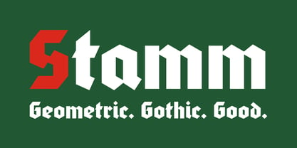 Stamm Font Poster 1