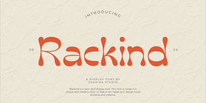 Rackind Font Poster 1