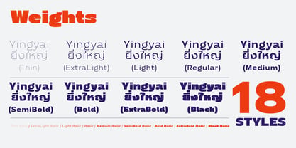 Yingyai Font Poster 9