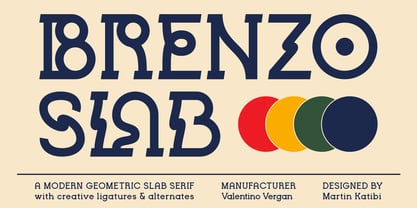 Brenzo Slab Font Poster 1