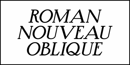 Roman Nouveau JNL Font Poster 4