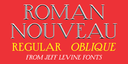 Roman Nouveau JNL Font Poster 1
