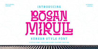 Bosan Mirull Font Poster 1