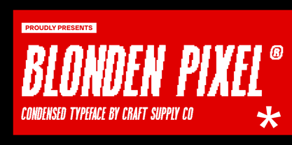 Blonden Pixel Fuente Póster 1