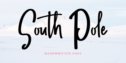 South Pole Font Poster 1