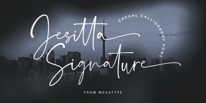 Jesitta Signature Swash Font Poster 1