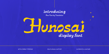 Hunosai Font Poster 1