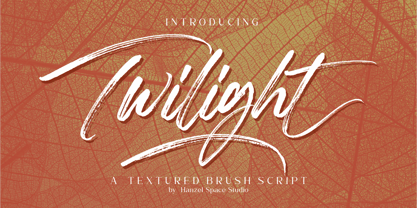 Twilight Brush Font Poster 1