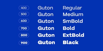 Guton Font Poster 2