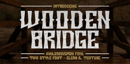 Wooden Bridge Font Poster 1