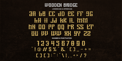 Wooden Bridge Font Poster 10