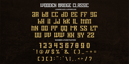 Wooden Bridge Font Poster 11