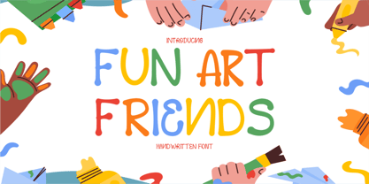 Fun Art Friends Font Poster 1