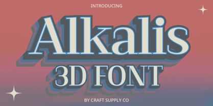 Alkalis Font Poster 7