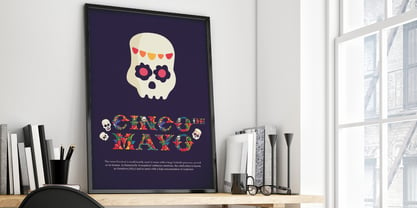 Mexican Pattern Font Poster 12