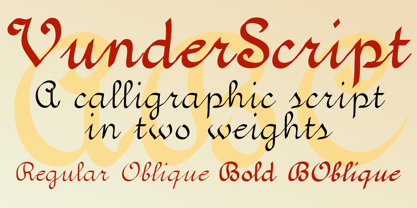 Vunder Script Font Poster 2