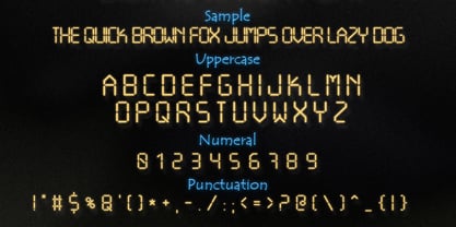 Digital Watch Font Poster 2