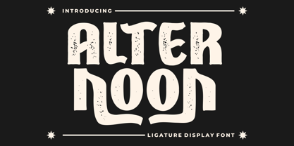 Alternoon Font Poster 1