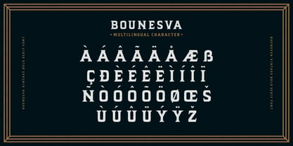 Bounesva Font Poster 10