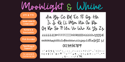 Moonlight And Wine Font Poster 2