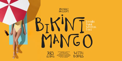 Bikini mango Font Poster 1