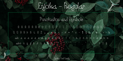 Enjoika Font Poster 3