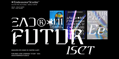 EAD Futurisct Font Poster 1