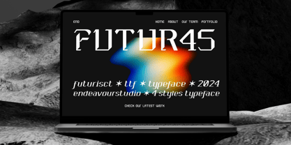 EAD Futurisct Font Poster 7