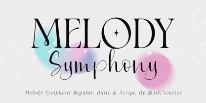 Melody Symphony Font Poster 1