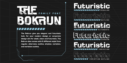THE BOKRUN Font Poster 2