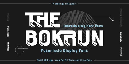 THE BOKRUN Font Poster 1