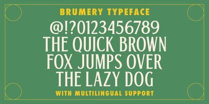 Brumery Font Poster 8