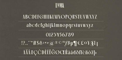 Lama Font Poster 7