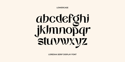 Loresha Serif Display Fuente Póster 6