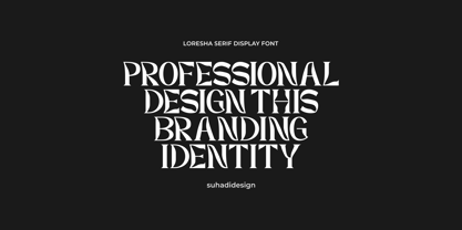 Loresha Serif Display Font Poster 2