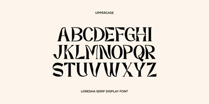 Loresha Serif Display Fuente Póster 5