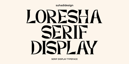 Loresha Serif Display Fuente Póster 1