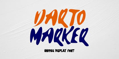 Darto Marker Font Poster 1