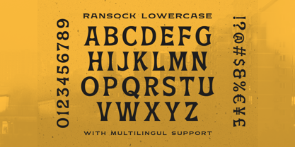 Ransock Font Poster 8